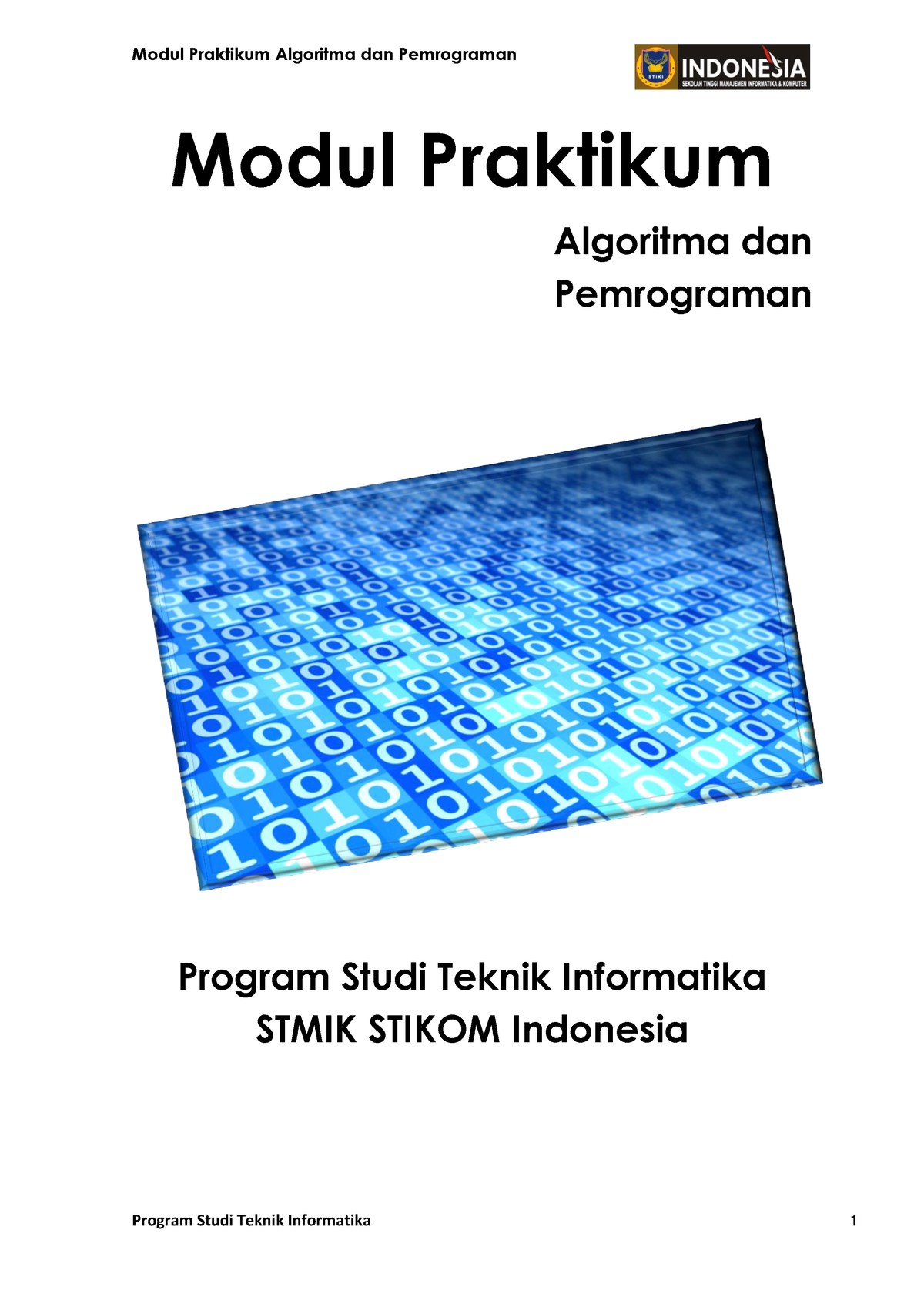 Modul Alpro - Modul Praktikum Algoritma Dan Pemrograman Program Studi ...