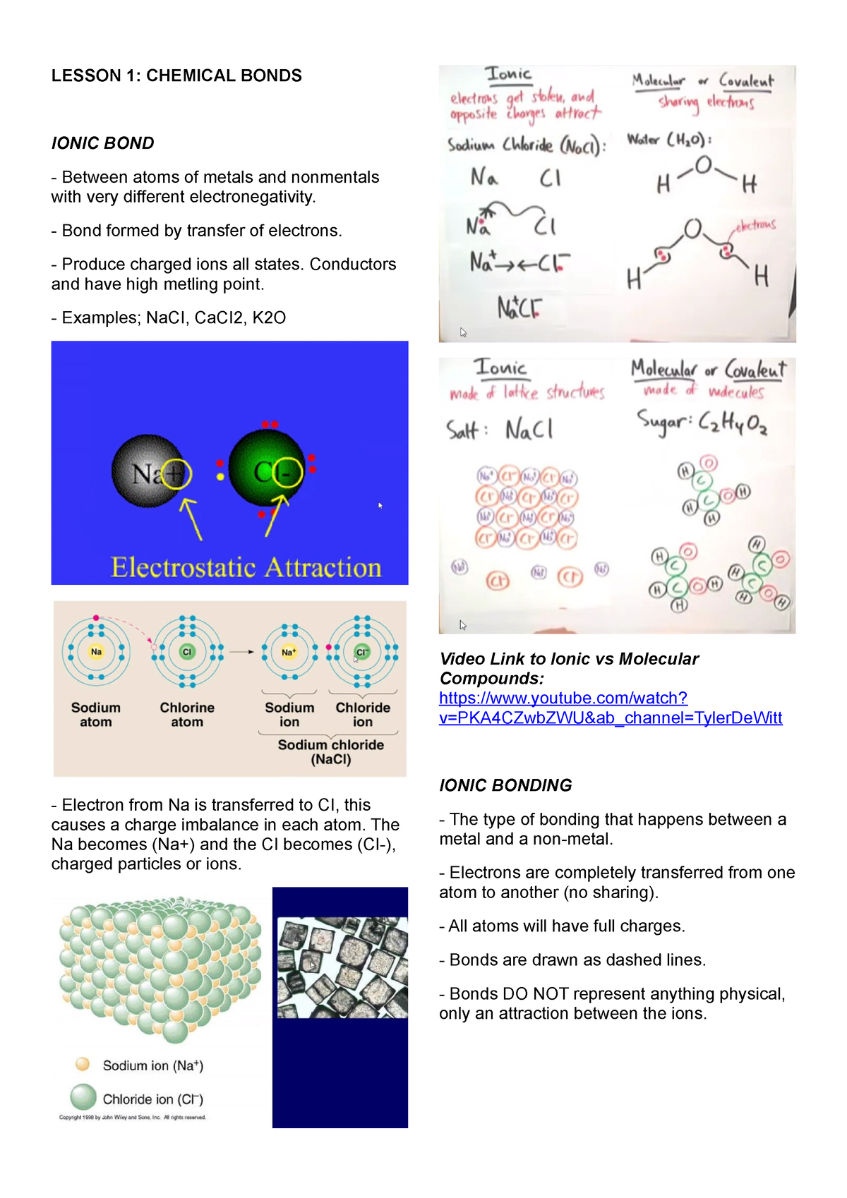 write an essay on chemical bonds