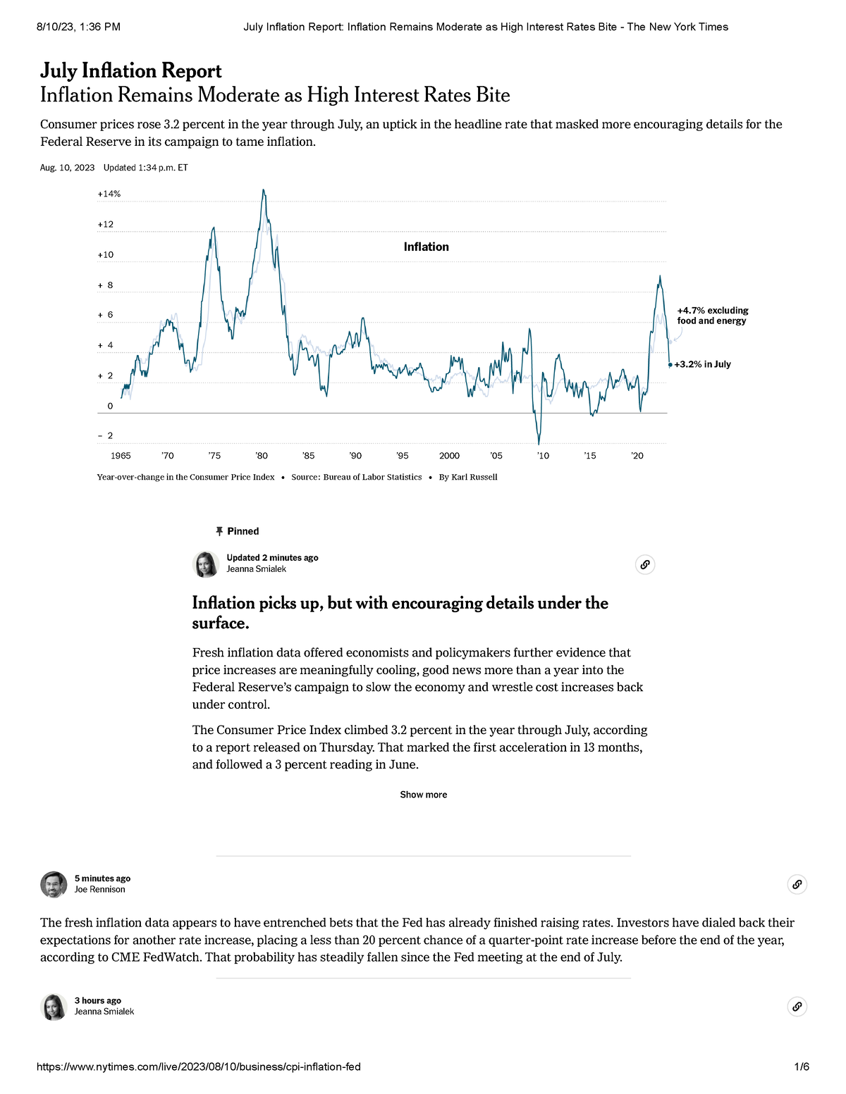 Inflation Report Good To Read July Inflation Report Inflation