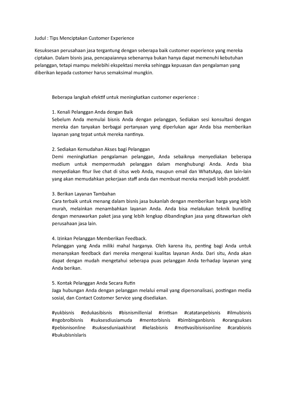 judul proposal business plan