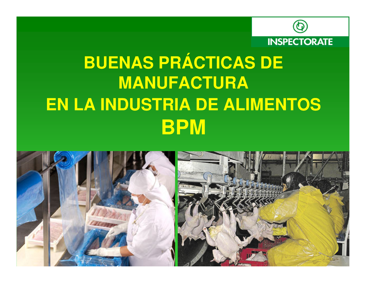 Bpm En La Industria De Alimentos Buenas PrÁcticas De Manufactura En La Industria De Alimentos 7050