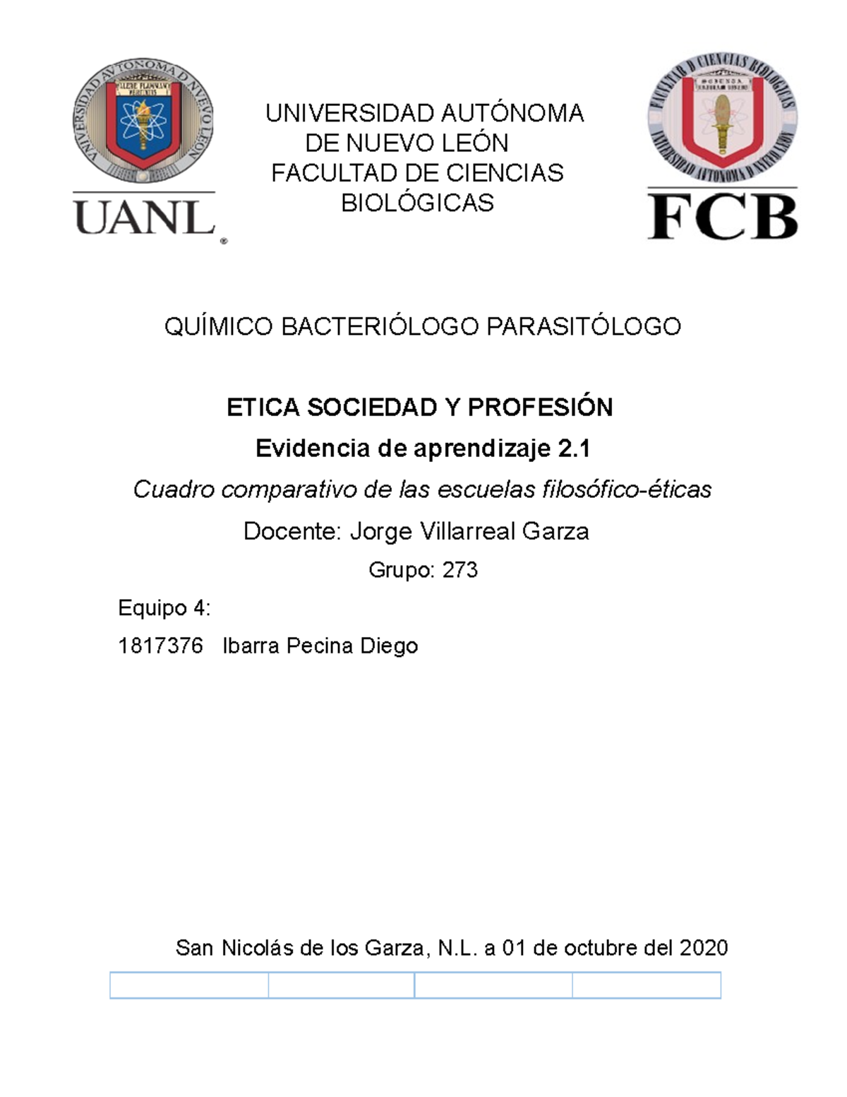 Evidencia de aprendizaje 2 - UNIVERSIDAD AUTÓNOMA DE NUEVO LEÓN ...