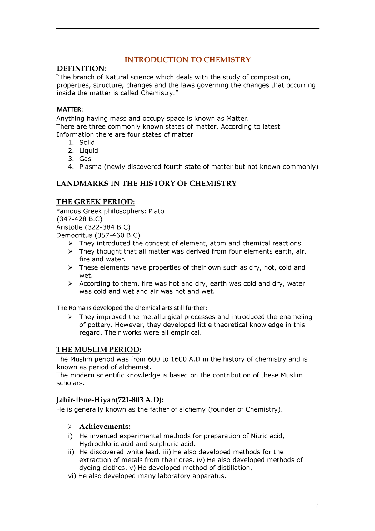 9th-class-chapter-1-chemistry-notes-sindh-board-introduction-to