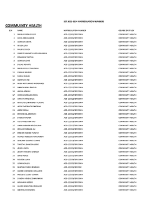 Denver's Classification of Chromosome Assignment - MATRIC NO: 18271084 ...