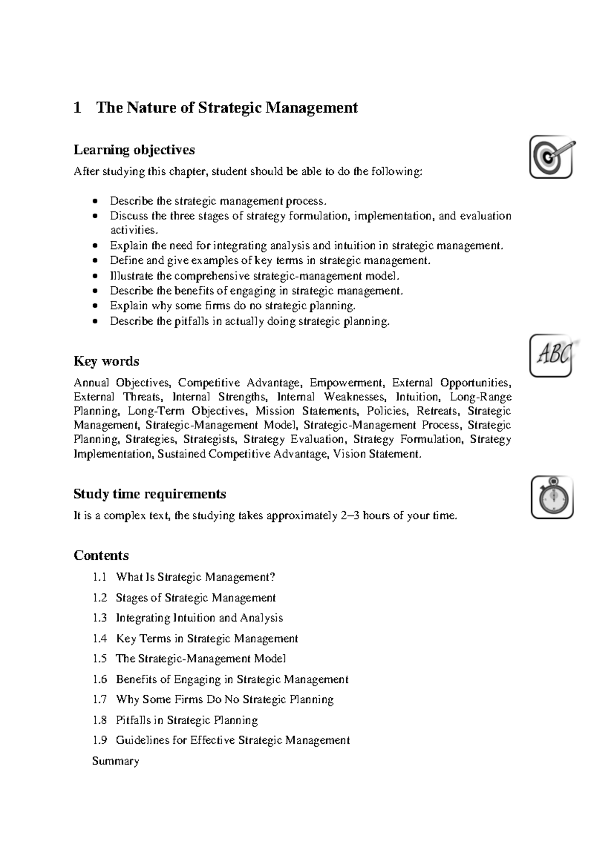 1 - The Nature of Strategic Management PDF - 1 The Nature of Strategic ...