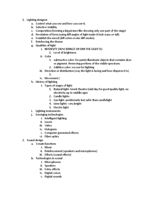 Theatre presentation outline - Lily Gurung Contemporary theatre artists ...