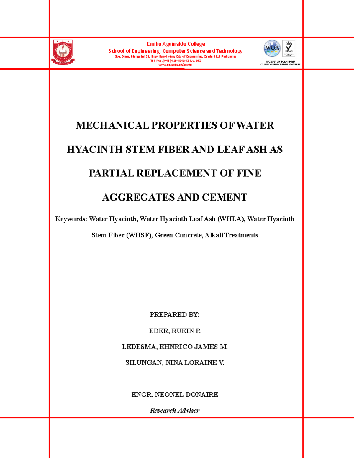 Thesis(chap1-4) - notes - MECHANICAL PROPERTIES OF WATER HYACINTH STEM ...