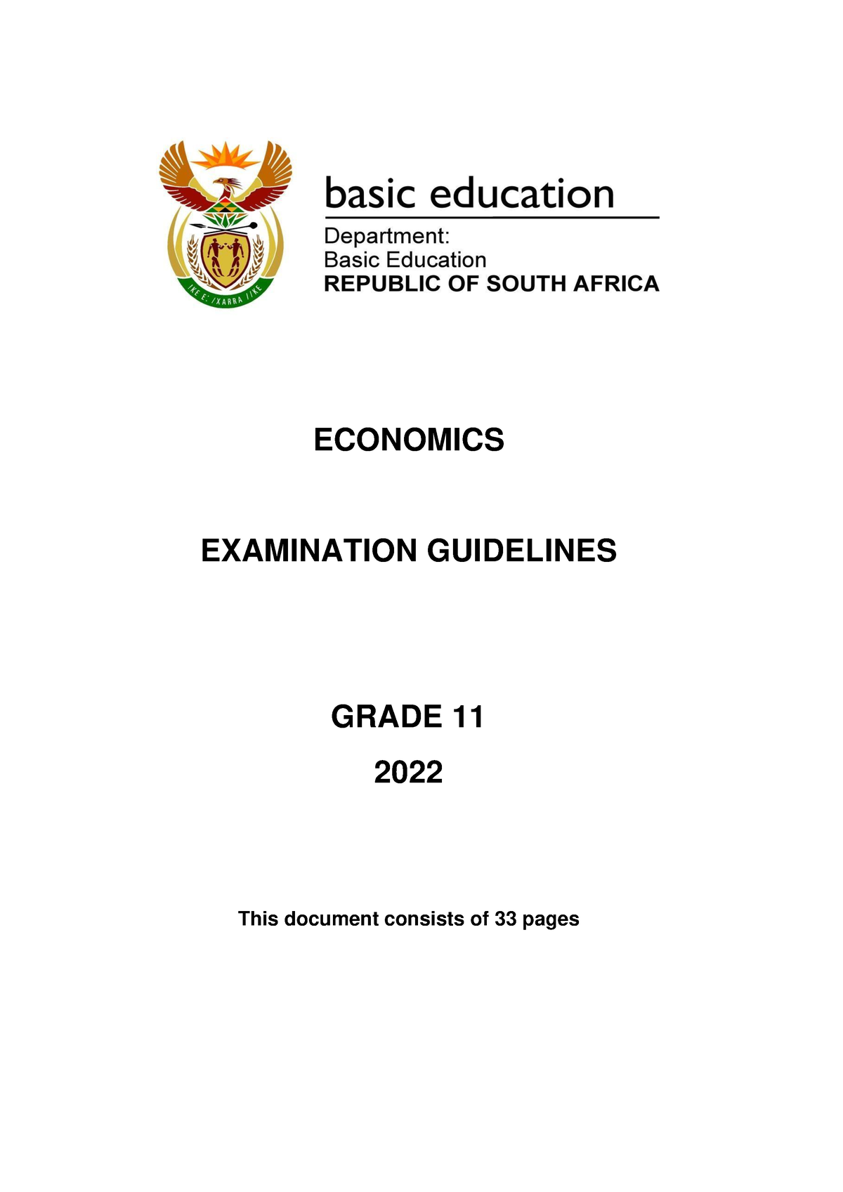 grade 11 economics essays 2022