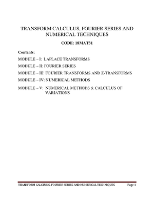 Cryptography module 2 notes tie - Transform calculus,fourier series and ...