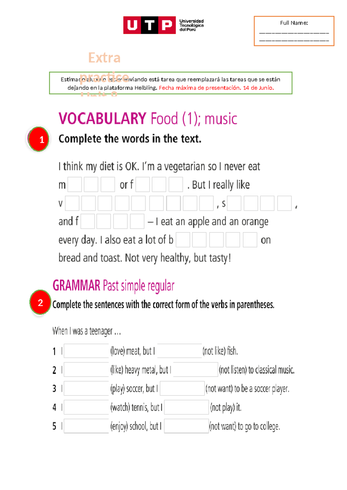 Extra+ Practice+UNIT+02+ English+2 - Finanzas - Full Name ...