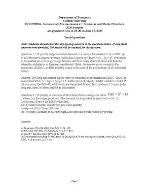 Chapter 7 practice questions - Practice Questions for Chapter 7. Costs ...