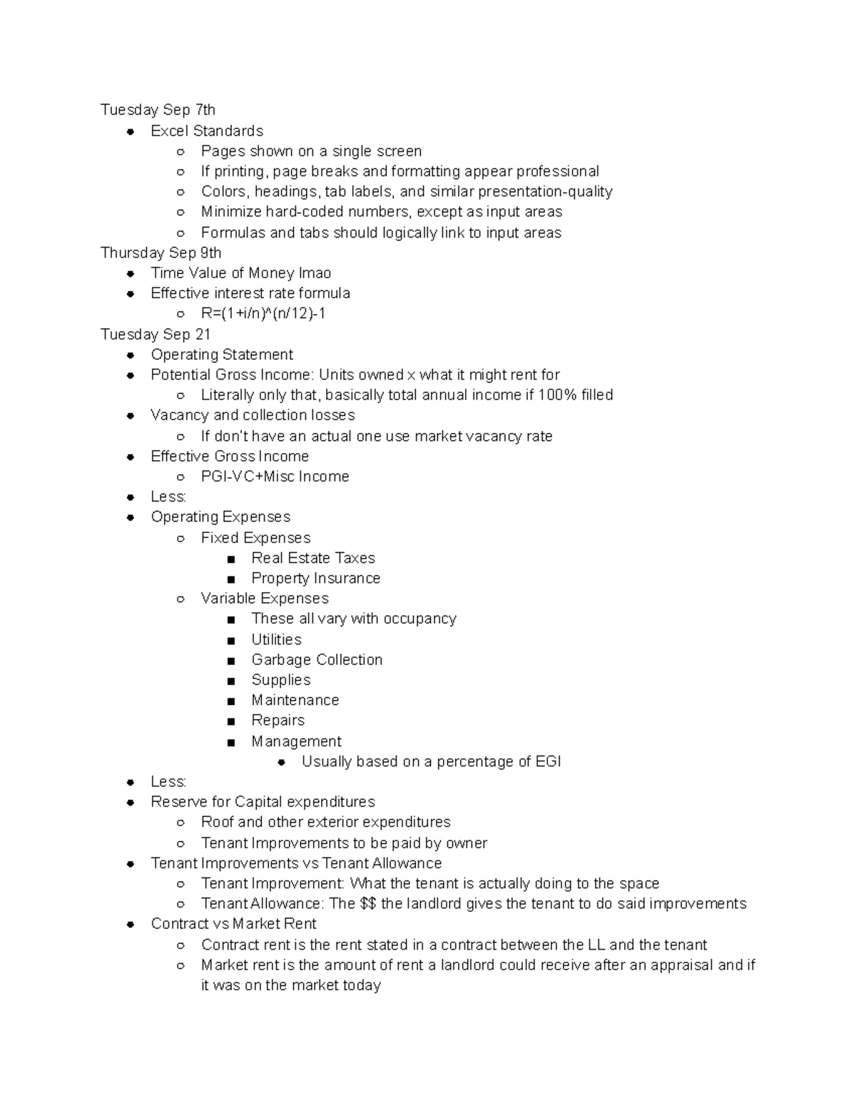 433 Real Estate Notes - Second Re Course, Covers The Entire Book 