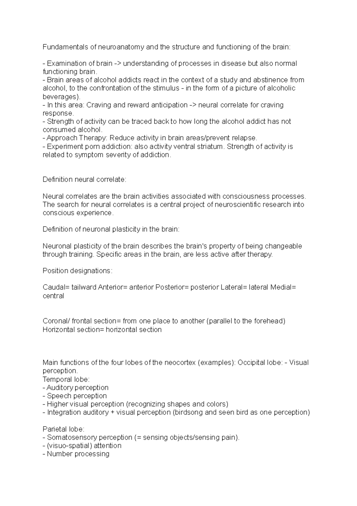 Fundamentals of neuroanatomy and the structure and functioning of the ...