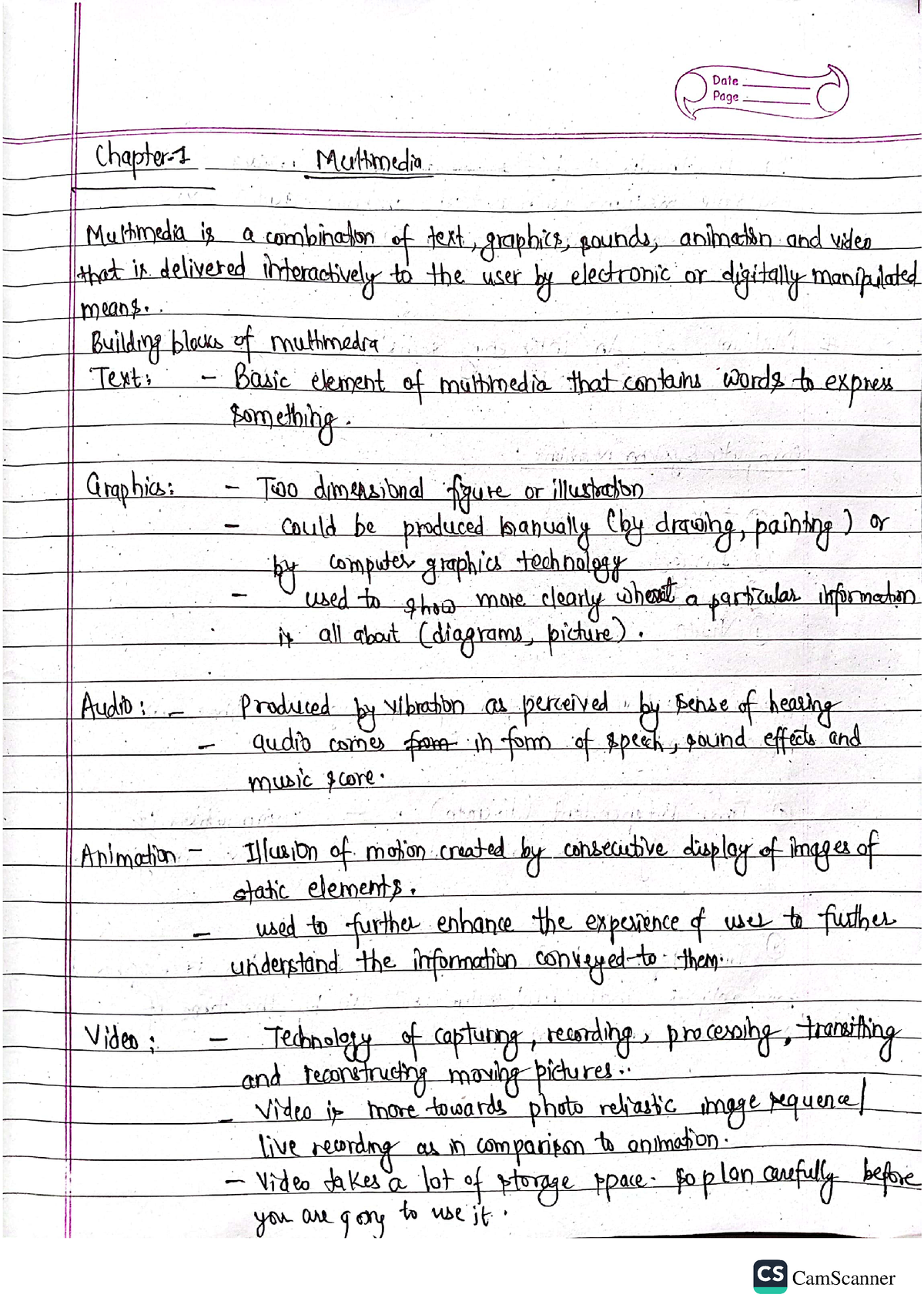 MMS Bimal - MMS notes - Multimedia System - Studocu