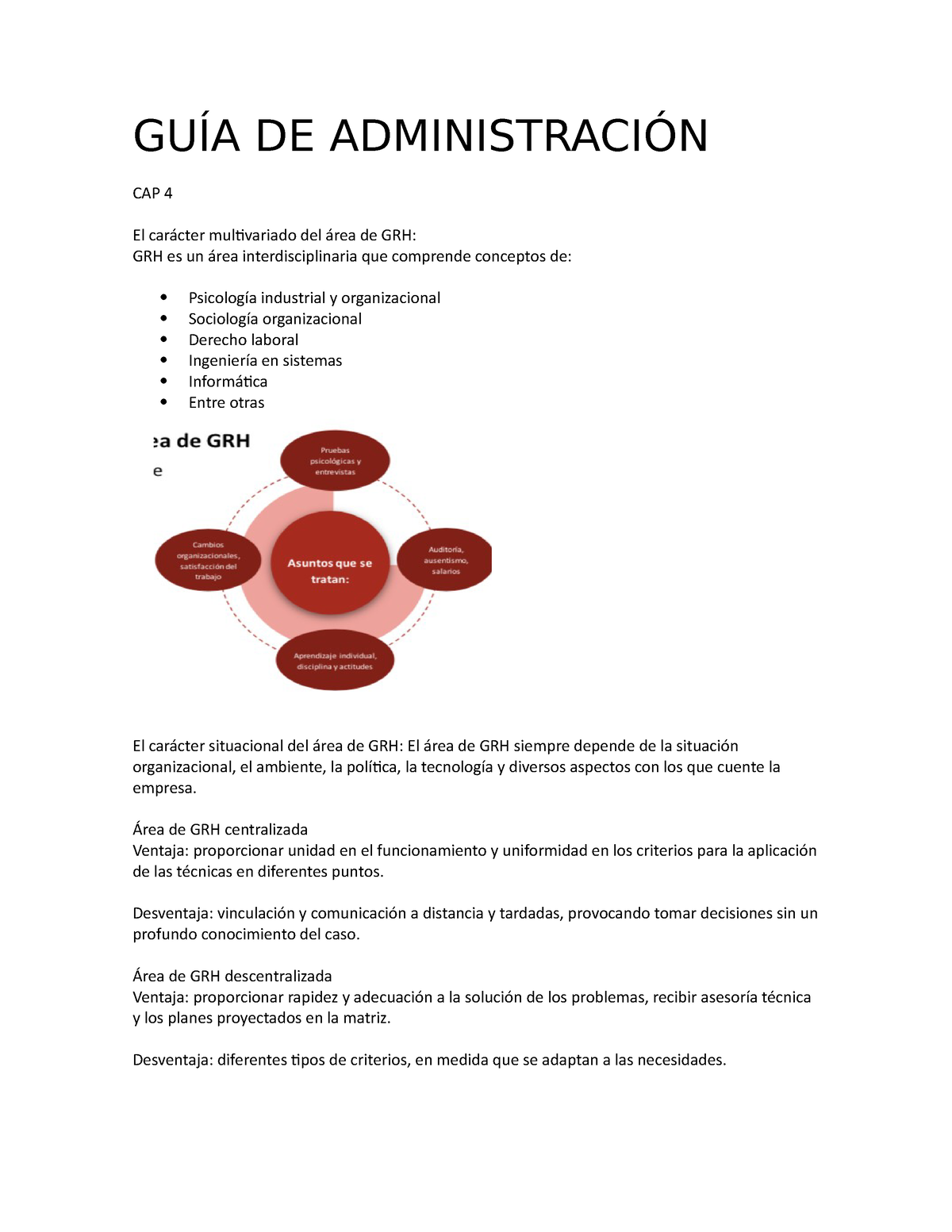 Guía De Administración 1 - GUÍA DE ADMINISTRACIÓN CAP 4 El Carácter ...