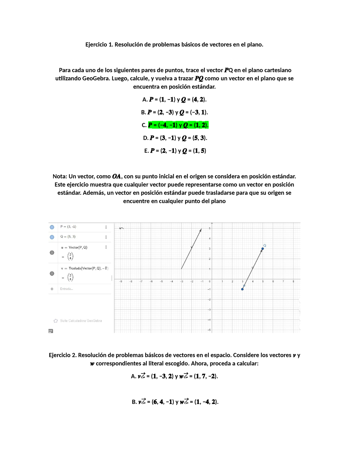 A Lgebra Lineal - Solución Del Trabajo Numero 2 - Ejercicio 1 ...