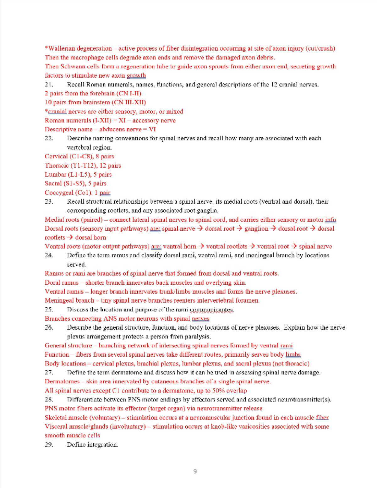 Exam 1 Study Guide Page 9 - BMD 252 - Studocu