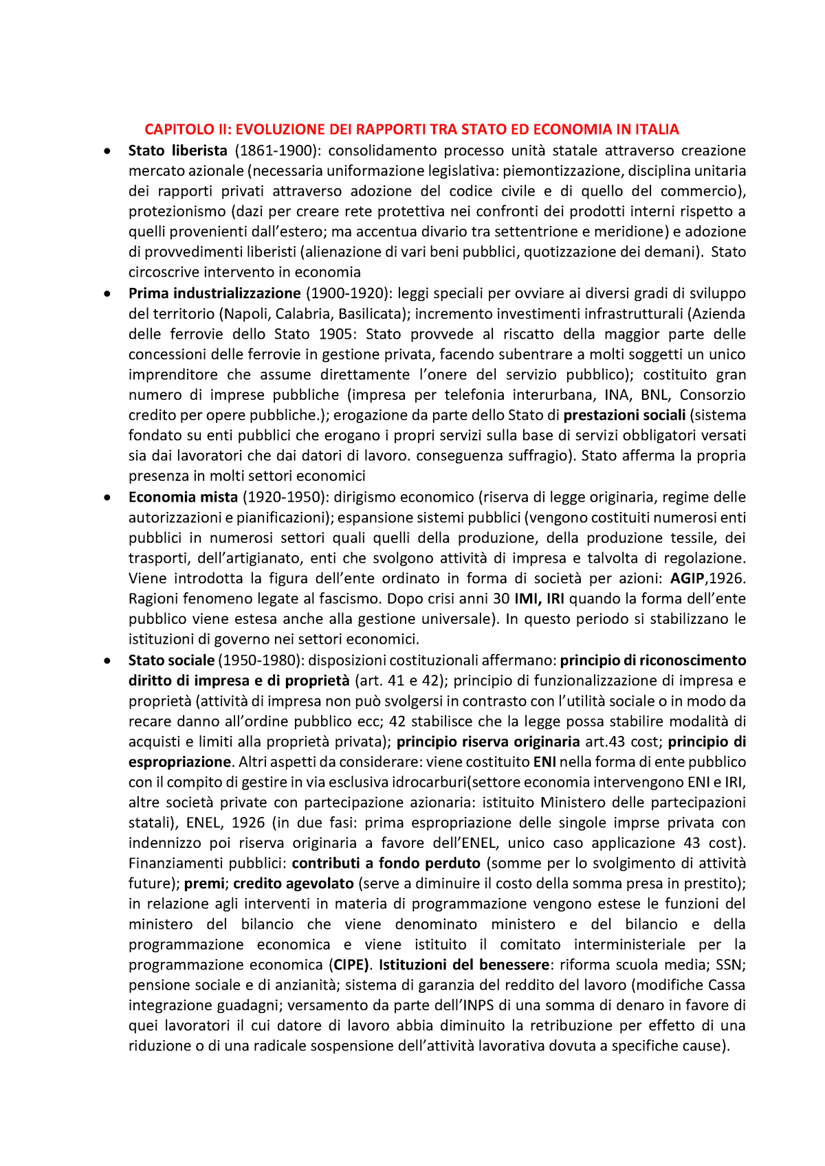 Capitolo Ii Diritto Delleconomia Capitolo Ii Evoluzione Dei Rapporti Tra Stato Ed Economia 5321