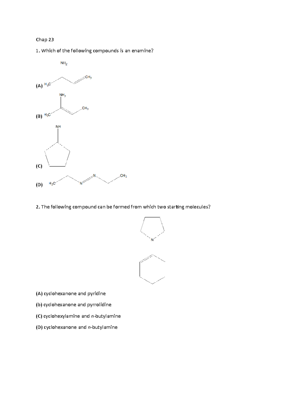 Chapter 23 - Every Possible multiple choice question (with answer) that ...