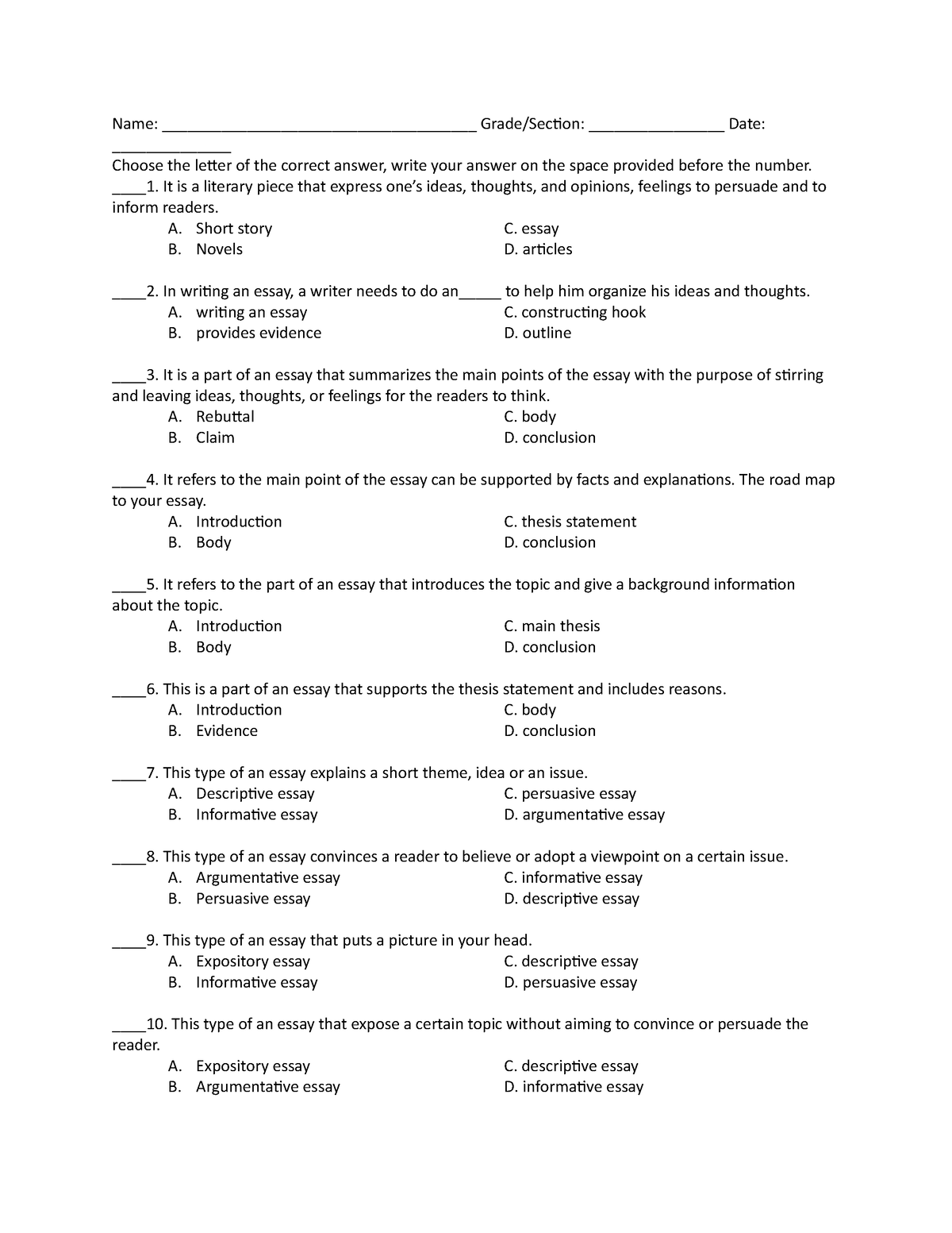 Revision exam 115920 034041 041024 - Name ...