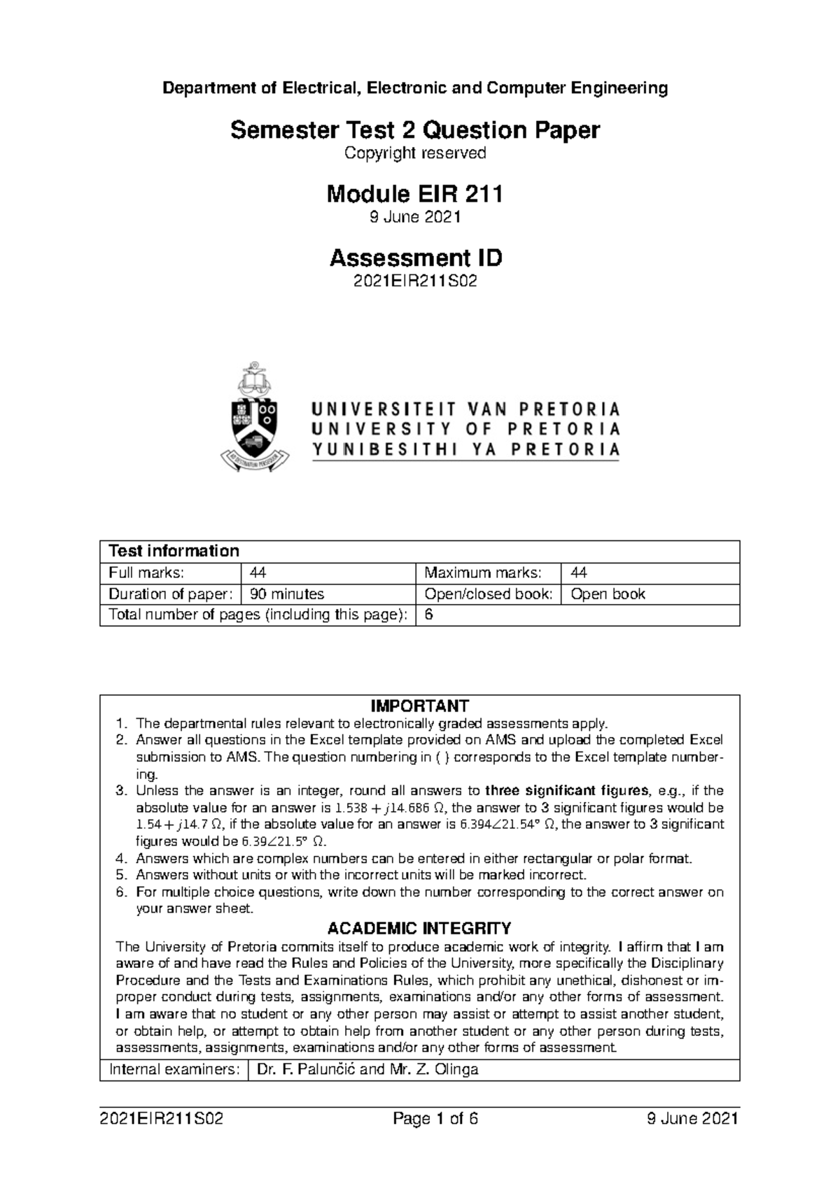 2021EIR211S02 - Department of Electrical, Electronic and Computer ...