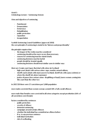 Advanced Higher Modern Studies - Theories of crime - “Criminal ...