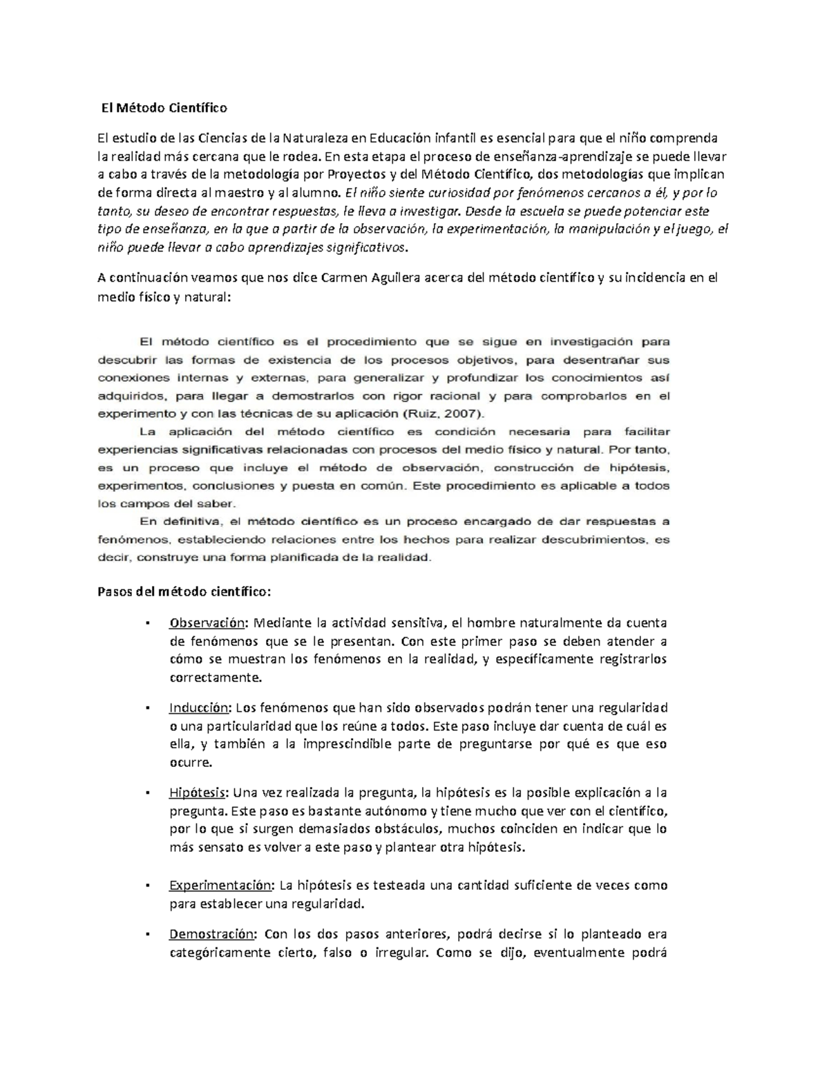 Unidad No. 1 La Realidad Objetiva y el Conocimiento Humano - El Método ...