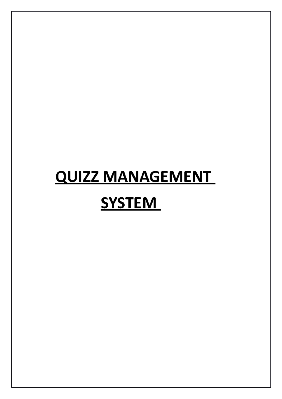 project-report-sample-quizz-management-system-contents-1