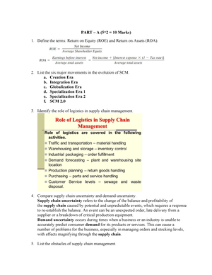 SCM Notes - Unit 2 - unit 2 - UNIT: 2 SUPPLY CHAIN NETWORK SUPPLY CHAIN ...