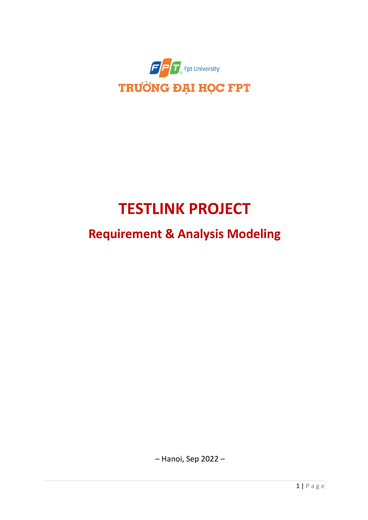 Gx SWD392-Ass4 - SWD - TESTLINK PROJECT Requirement & Analysis Modeling ...