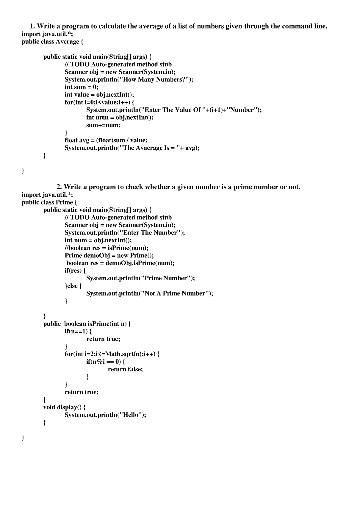 java-description-1-write-a-program-to-calculate-the-average-of