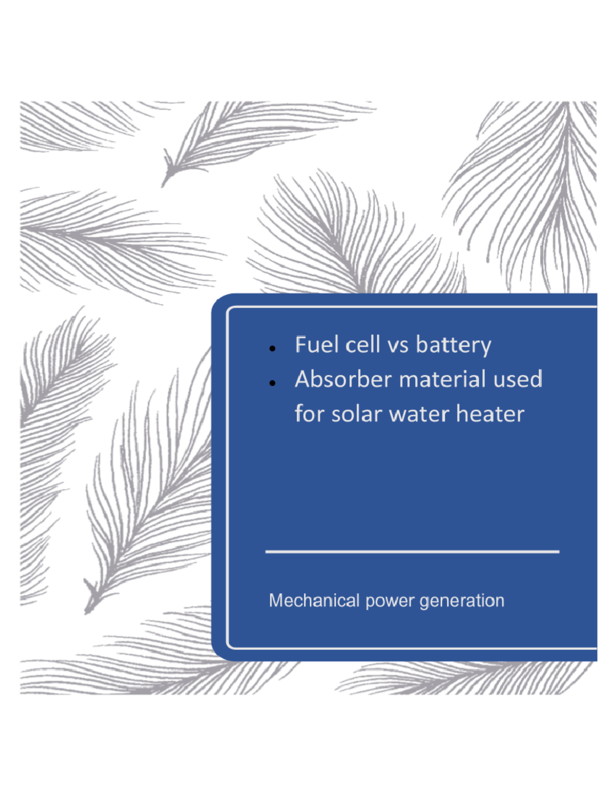 Fuel cell vs battery Fuel cell vs battery Introduction Fuel cells and