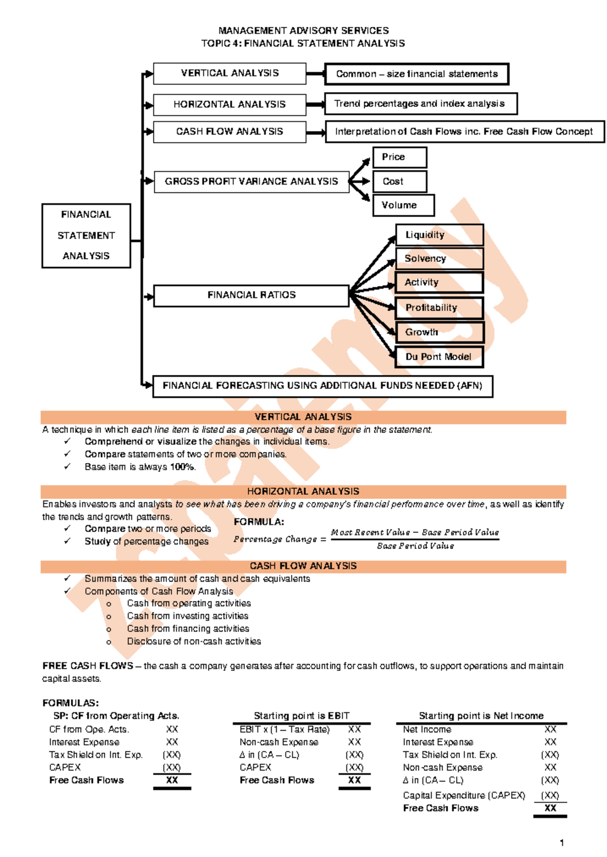 MS 04 - Financial Statement Analysis - MANAGEMENT ADVISORY SERVICES ...