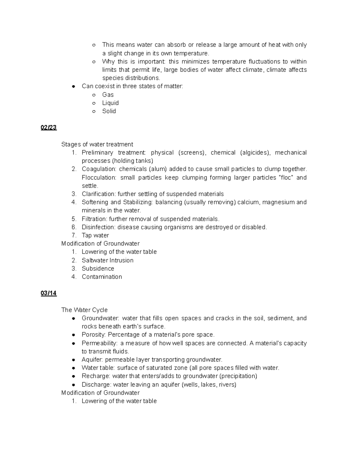 ISP 203A Notes copy This means water can absorb or release a large