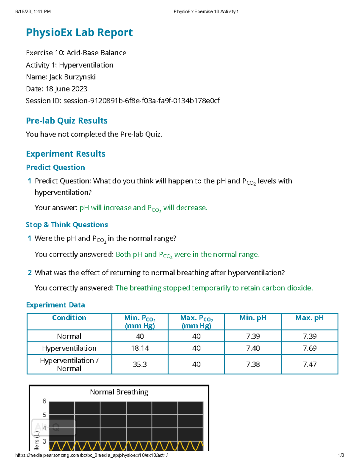 Physio Ex Exercise 10 Activity 1 - Pearsoncmg/bc/bc_0media_ap/physioex ...