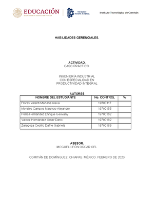 P A Elaborar Un Cuadro Comparativo Habilidades Gerenciales P A