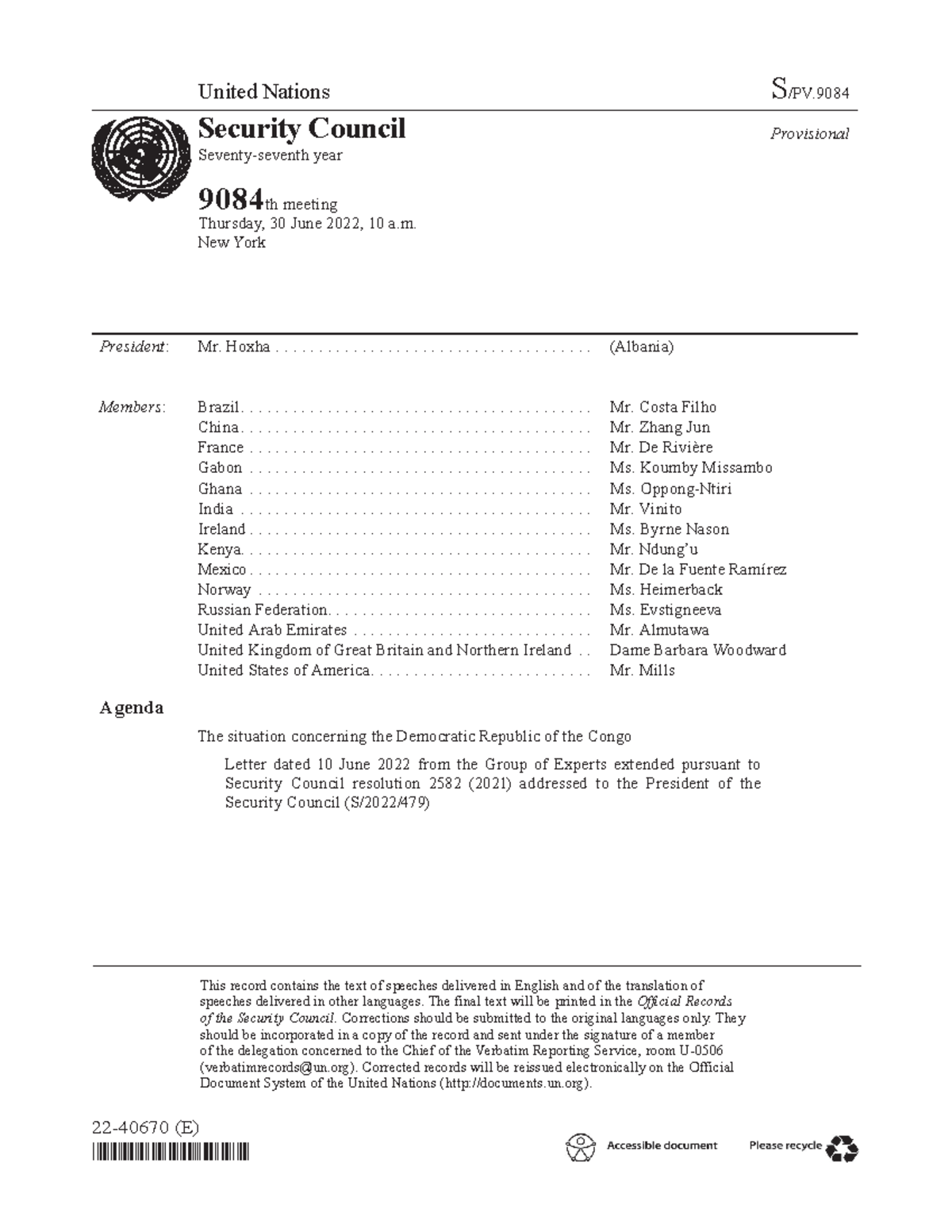 S PV - United Nations Security Council Transcripts - United Nations S ...