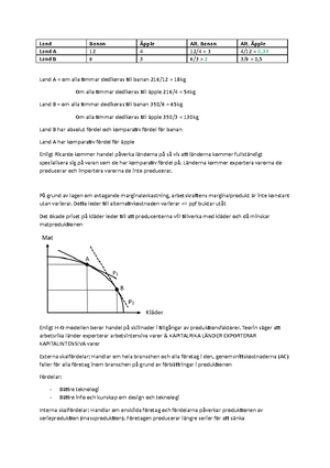 Sammanfattning Av Boken International Economics: Theory And Policy ...