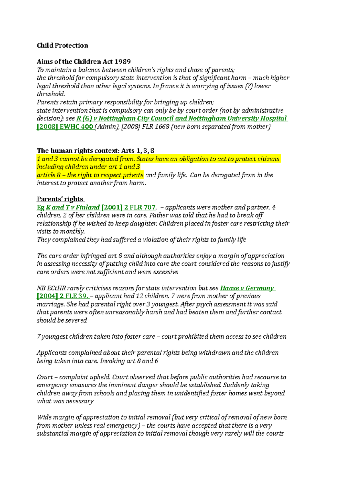 Child Protection - Child Protection Aims of the Children Act 1989 To ...