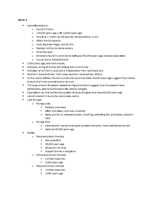 Reconstructing the Human Past ARCH 101 Notes - Module 1 Thinking ...