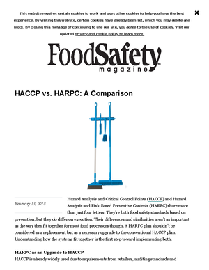 FSMA FDA - Acta de modernización de inocuidad de los alimentos FDA, USA ...