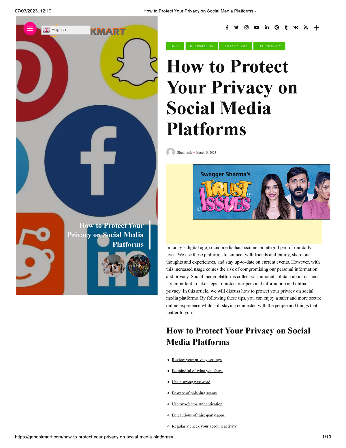 How To Protect Your Privacy On Social Media Platforms - How To Protect ...