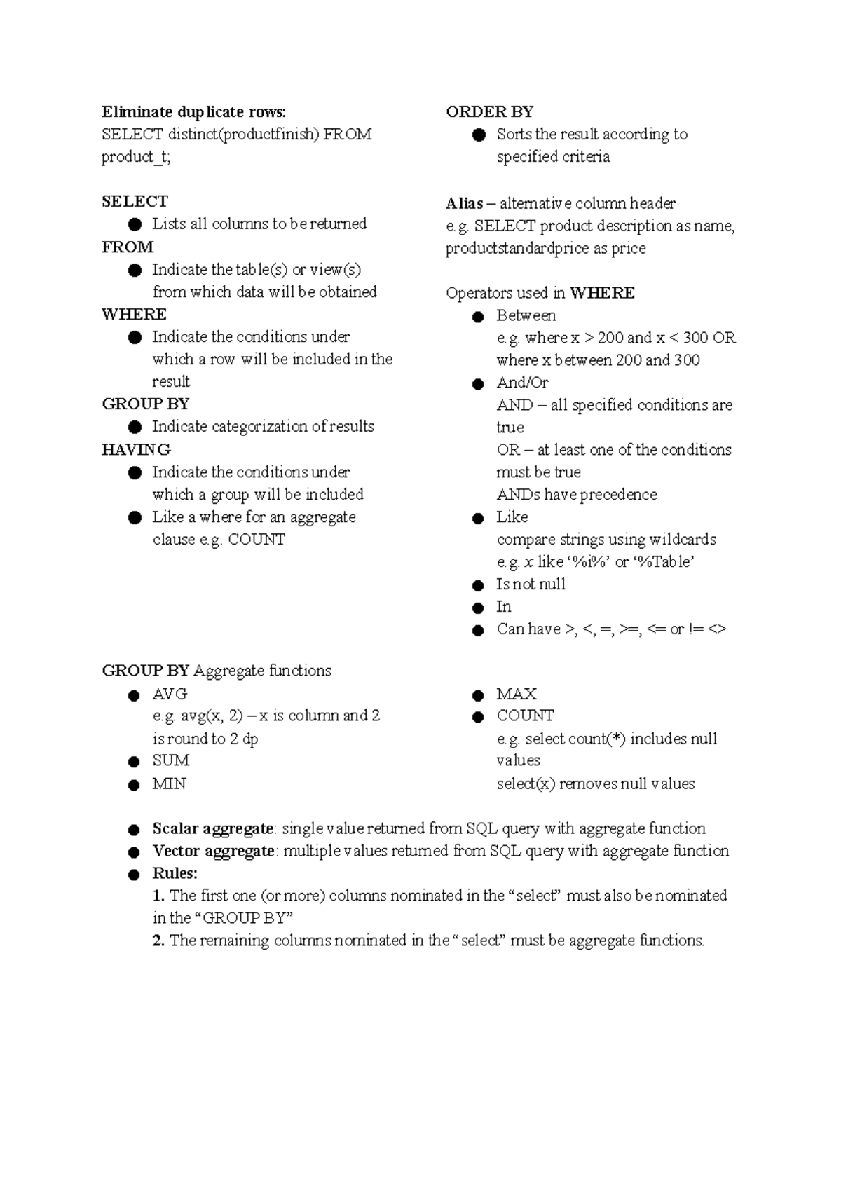 db-cheat-sheet-eliminate-duplicate-rows-select-distinct