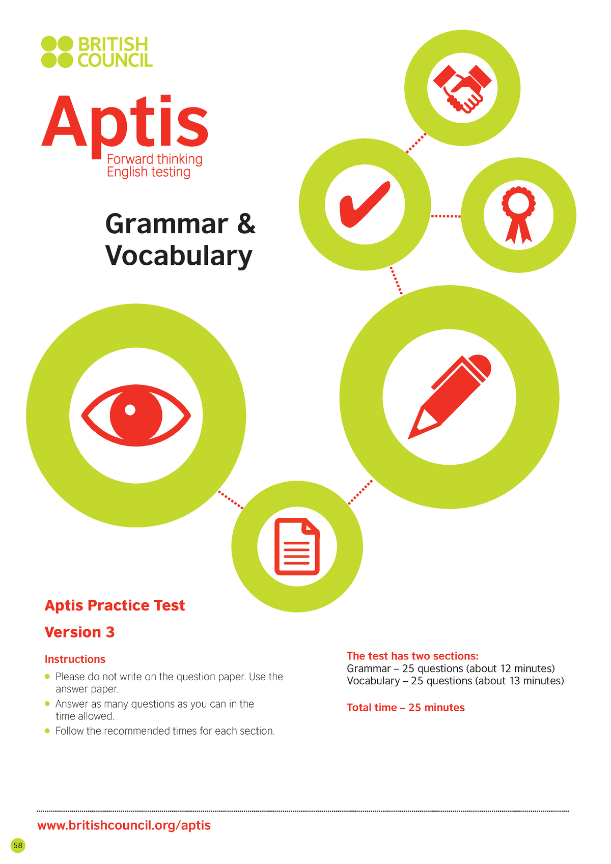 GV VER3 - Aptis - Aptis Practice Test Version 3 Instructions The Test ...