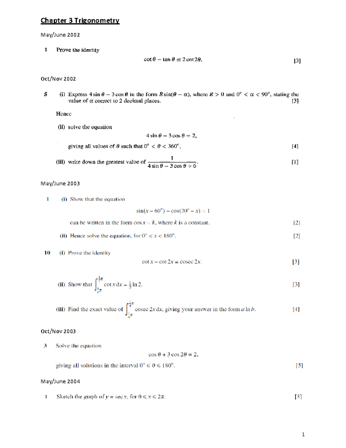 P3 Chapter 3 Trigonometry - Ambiental - - Studocu