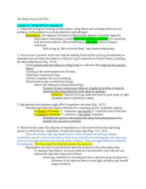 Ecology EXAM 1 Chapter 1 Guide - ECOLOGY EXAM 1 CHAPTER 1 GUIDE ...