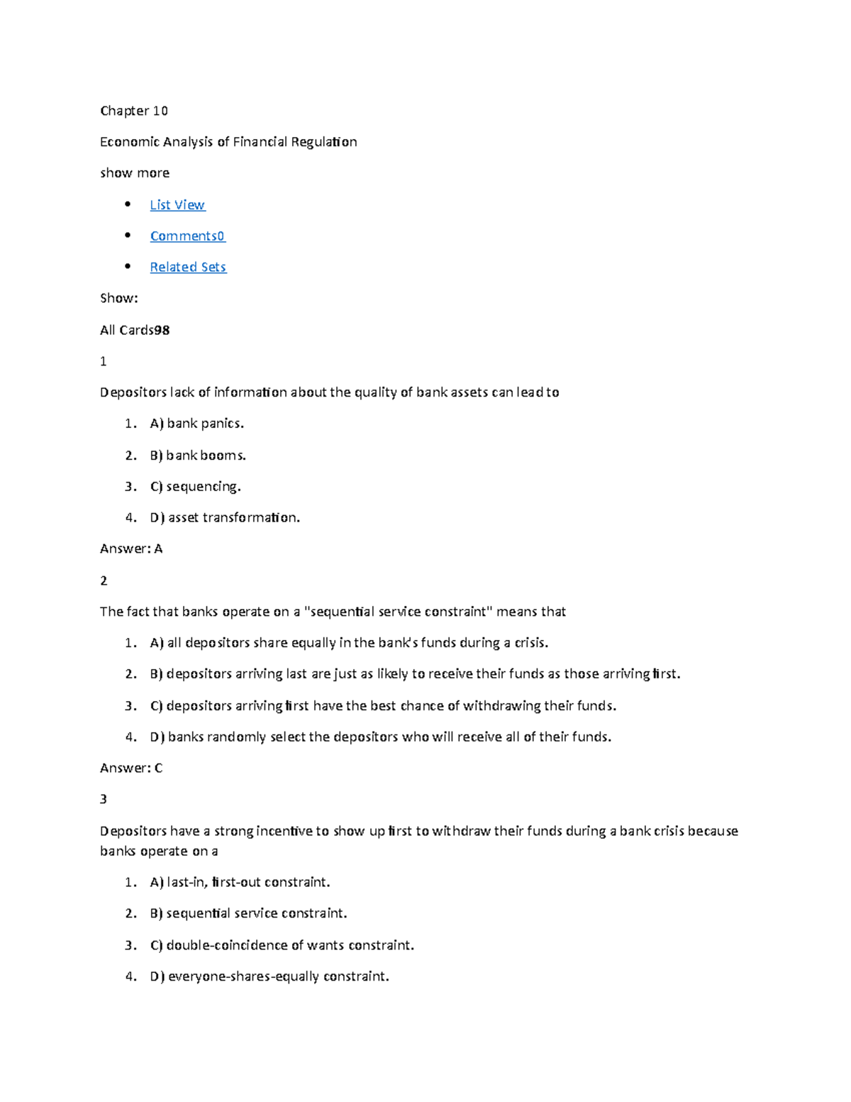 ECO301 Chapter 10 - answer of the tutorial - Chapter 10 Economic ...