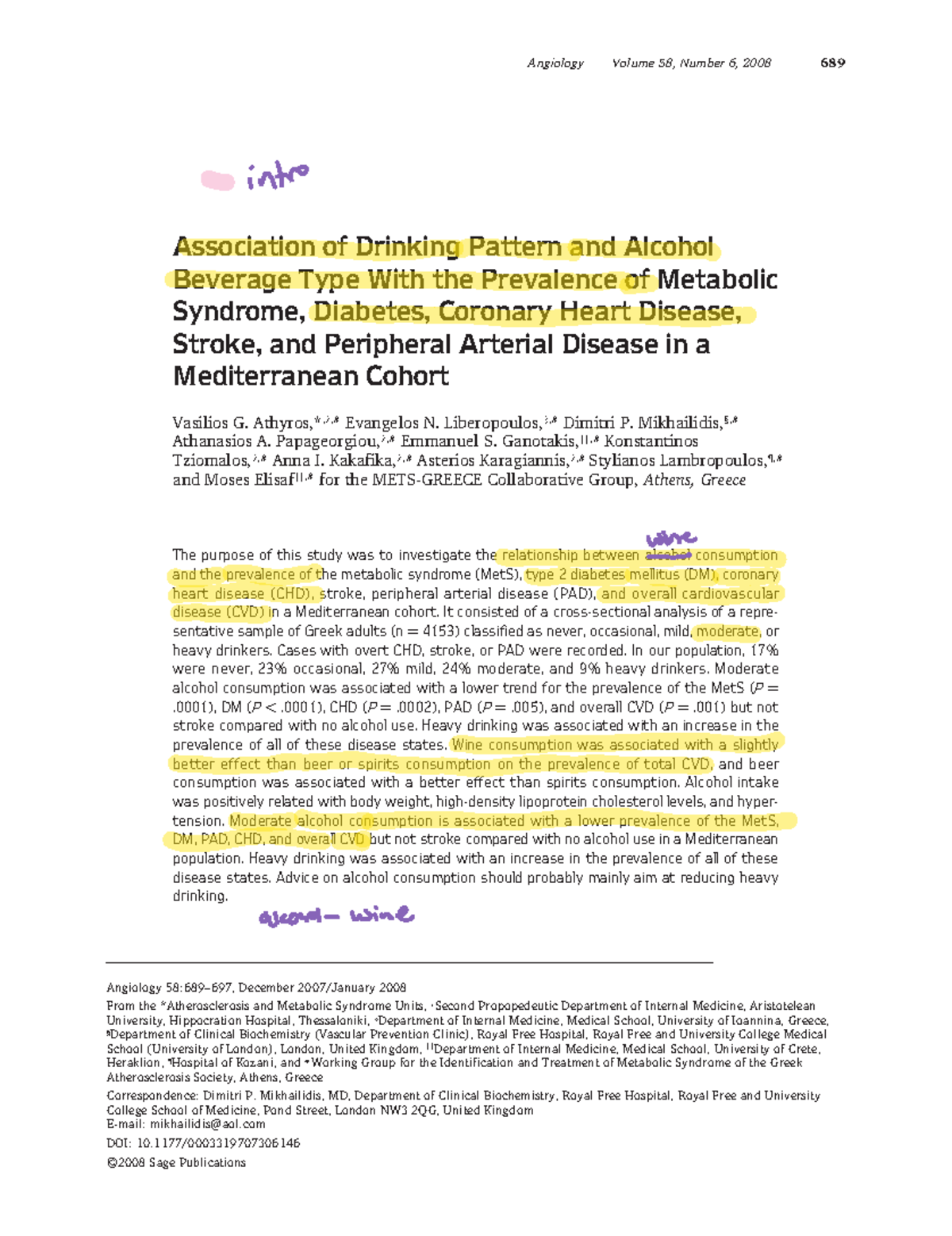 Article 10 - paper - Association of Drinking Pattern and Alcohol ...