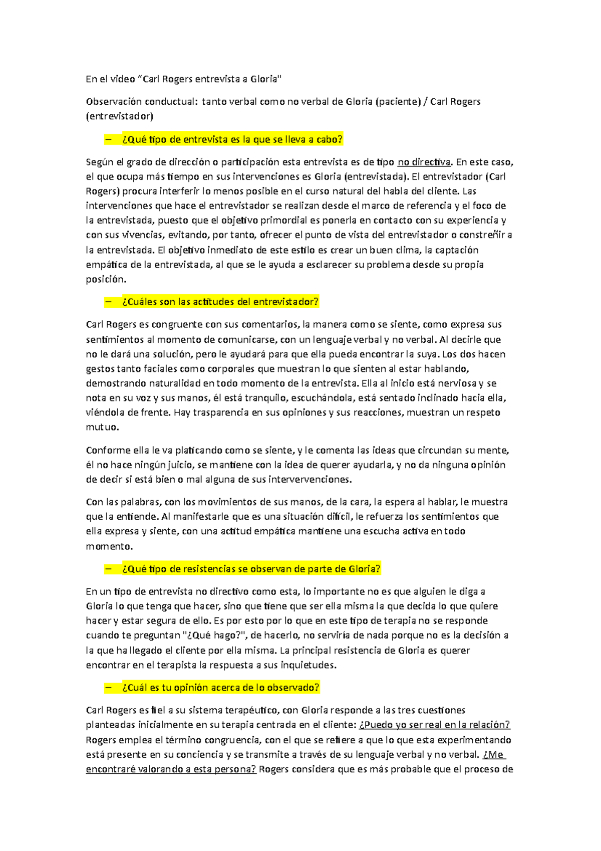 352129033CarlRogersEntrevistaaGloria En el video “Carl Rogers