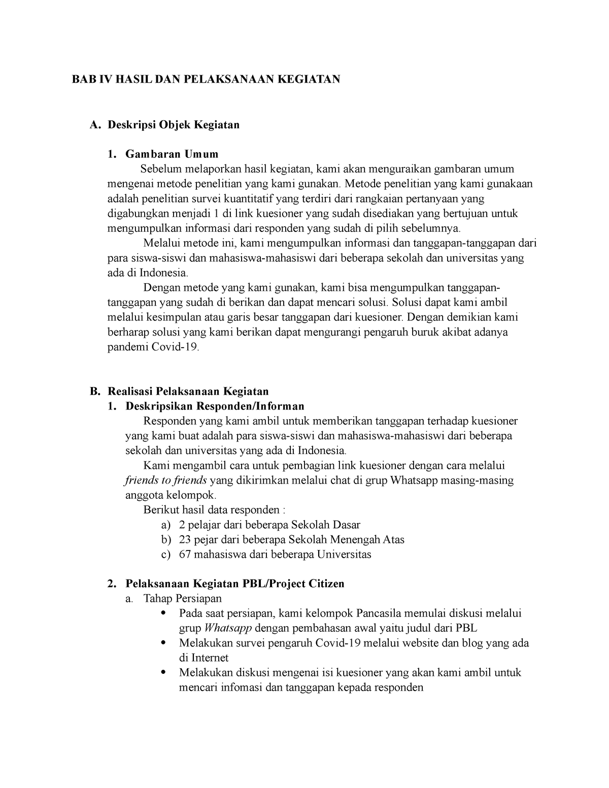 Bab Iv Hasil Dan Pelaksanaan Kegiatan Bab Iv Hasil Dan Pelaksanaan Kegiatan A Deskripsi Objek 5959